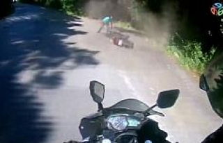 (Özel) Sarıyer’de motosikletli gencin kazası...