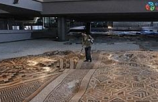 Dev mozaiğin yer aldığı müze otelde sona yaklaşıldı