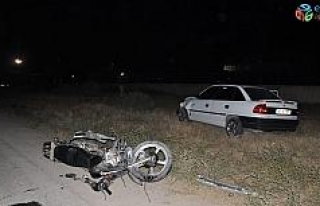 Kahramanmaraş’ta motosiklet ile otomobil çarpıştı:...