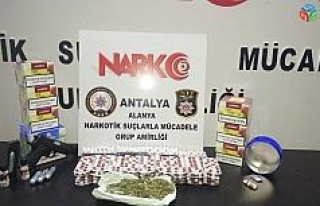 Alanya’da uyuşturucu baskını: 2 Ürdünlü gözaltı