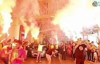 Galatasaray’a Ankara’da coşkulu karşılama