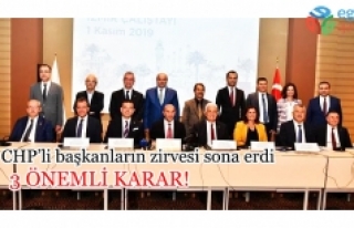 İzmir'de CHP'li başkanların zirvesi bitti
