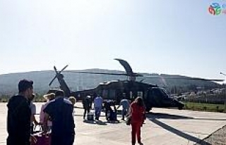 Jandarma helikopteri ‘hayat kurtarmak’ için havalandı