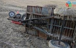 Elazığ’da traktör devrildi: 1 ölü