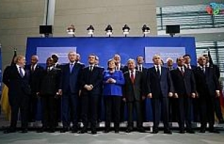 Cumhurbaşkanı Erdoğan, liderlerle aile fotoğrafı...