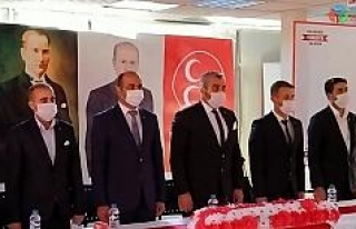Hakkari MHP İlçe Kongresi’nde Sedat Özbek güven...