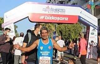 Madalya avcısı Ahmet Bayram ’Maraton İzmir’de...