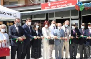 Karşıyaka’da “Cihat Kora Kütüphanesi” açıldı