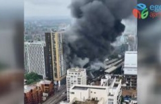 Londra'da büyük patlama ve yangın!