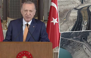 Erdoğan'dan tünel açılışında 'ekonomi'...