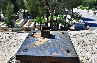 İzmir'de hırsızlar mezarlıklara dadandı:...