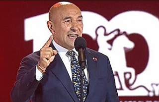 İzmir Büyükşehir Belediye Başkanı Tunç Soyer,çıktığı...