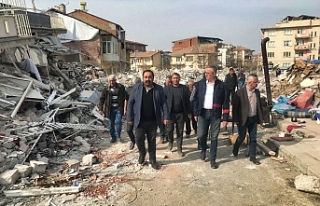 Başkan Arda, Malatya'da depremzedeleri ziyaret...