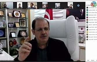 Rektör Coşkun, Türkiye Gençlik Vakfı Yönetim Kuruluyla telekonferansa katıldı
