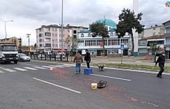 Samsun’da kamyonet ile elektrikli bisiklet çarpıştı: 1 yaralı