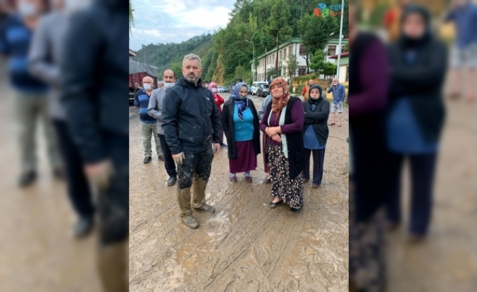 Milletvekili Hasan Turan’da afet bölgesine giderken mahsur kaldı